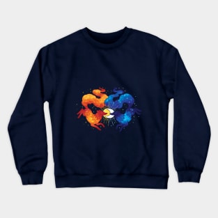 Sun and Moon Wolves Crewneck Sweatshirt